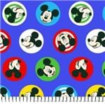 Tecido Estampado para Patchwork - Coleção Disney Mickey Mouse Círculos (0,50x1,50)