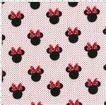 Tecido Estampado para Patchwork - Coleção Disney Silhueta Minnie (0,50x1,50)