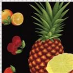Tecido Estampado para Patchwork - Coleção Empório das Frutas e Legumes: Frutas Big (0,50x1,40)