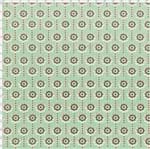 Tecido Estampado para Patchwork - Coleção Ibiza Terra Flores em Listra Verde Claro (0,50x1,40)