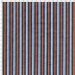 Tecido Estampado para Patchwork - Coleção Listrado Azul/Marrom Cor 01 LU022 (0,50x1,40)