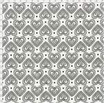 Tecido Estampado para Patchwork - Coleção Manequim Coração em Listras Bege (0,50x1,40)