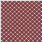 Tecido Estampado para Patchwork - Coleção Manequim Trevo Vinho (0,50x1,40)