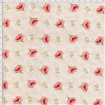 Tecido Estampado para Patchwork - Coleção Romance Botão Rosa Romance (0,50x1,40)