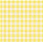 Tecido Estampado para Patchwork - Fio Tinto Xadrez Vichy 1,0cm Amarelo (0,50x1,40)