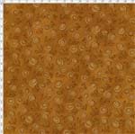 Tecido Estampado para Patchwork - Floral Doodle Caramelo (0,50x1,40)