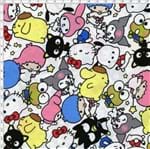 Tecido Estampado para Patchwork - Hello Kitty Characters (0,50x1,40)