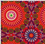 Tecido Estampado para Patchwork - Mandala Marroquina Rosa (0,50X1,40)
