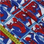 Tecido Estampado para Patchwork - Marvel: Homem Aranha Quadrinho (0,50x1,50)