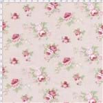 Tecido Estampado para Patchwork - Millyta Shabby Romantic Rosas Pequeno Rose Claro (0,50x1,40)
