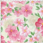 Tecido Estampado para Patchwork - Mirella Floral Renda Bege 03 (0,50x1,40)