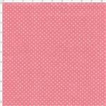Tecido Estampado para Patchwork - Mundo dos Pássaros Micro Poá Rosa (0,50x1,40)