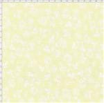 Tecido Estampado para Patchwork - Shabby Chic Mini Rosas Brancas Fundo Manteiga (0,50x1,40)