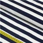 Tecido Estampado para Patchwork - Stripes: Marinho (0,50x1,50)