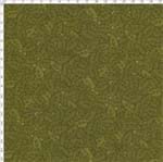 Tecido Estampado para Patchwork - Sunbonnet Folhas Tom Tom Verde (0,50x1,40)