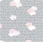 Tecido Estampado para Patchwork - Vanessa Guimarães Coleção London - Nuvem Rosa (0,50x1,40)
