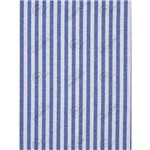Tecido Jacquard Azul Royal e Branco Listrado Estreito Fio Tinto - 2,80m de Largura