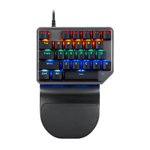 Teclado Mecânico Gamer K27 Game Pad Preto Switch Outemu Azul Rainbow Motospeed