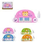 Teclado Piano Musical Infantil Bichinhos Sortidos Colors com Pe a Pilha na Cartela