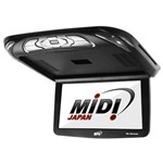 Tela de Teto Automotivo Midi Md-1208roof de 12 com USB-sd - Preto
