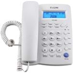 Telefone com Fio Elgin com Identificador de Chamadas TCF-3000 Cinza Claro