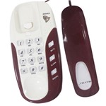 Telefone Fixo com Fio Maxtel KXT-604 Branco e Vermelho