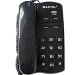 Telefone Fixo com Fio Maxtel MT-3036 Preto