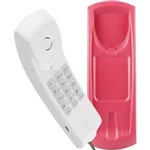 Telefone Gôndola Color Tc 20 Cinza Ártico/rosa - Funções Mudo, Flash e Rediscar - Teclado Iluminado