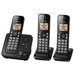 Telefone Panasonic Tgc363 Sem Fio- 3 Aparelhos- Bina- Atendedor de Chamadas - Pr