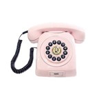 Telefone Retrô Vintage Rosa - Funciona e Novo