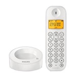 Telefone Sem Fio Dect 6.0 D1201w/Br Branco - Philips