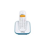 Telefone Sem Fio Intelbras TS3110 ID Branco e Azul
