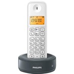 Telefone Sem Fio Philips D1301WG/BR com Identificador D1301wg/br Branco/Cinza