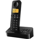 Telefone Sem Fio Philips Preto D2051B/BR Identificador de Chamadas Secretária Eletrônica