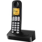 Telefone Sem Fio Philips Preto D4001B/BR com Identificador de Chamadas Viva Voz