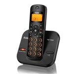 Telefone Sem Fio Viva Voz com Identificador de Chamadas Elgin Tsf-7500 Preto