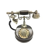 Telefone Vintage de Mesa com Fio Retro Europeu