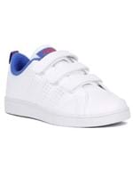 Tênis Casual Adidas Advantage Clean Infantil para Menino - Branco/azul