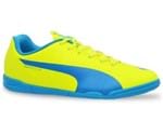 Tenis Puma Futsal Evospeed 5.4 It Amarelo Azul