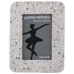 Terrazo Porta-retrato 10 Cm X 15 Cm Branco/multicor