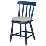 Texas Cadeira C/ Almofada Azul/ordire Bege