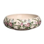 Tigela Cerâmica Ikebana Decalque Rosas - Royal Cardeal 30cm