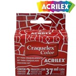 Tinta Craquele Acrilex Craquelex Kit 037 Ml 002 Un Vermelho
