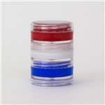 Tinta Cremosa com 3 Cores Vermelho, Branco e Azul - Color Make
