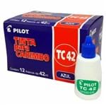 Tinta para Carimbo Pilot TC42 Azul 12 Unidades 11282