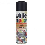 Tinta Spray de Uso Geral White Color Preto Brilhante Orbi Química 340ml / 220g
