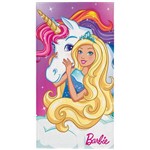 Toalha Aveludada Transfer Barbie Reinos Magicos