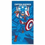 Toalha de Banho Infantil Avengers Capitão América Felpuda