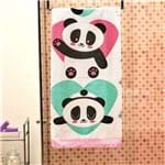 Toalha de Banho Infantil Estampada Lepper Panda Menina Panda Menina