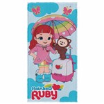 Toalha de Banho Infantil Rainbow Ruby Friends Felpuda